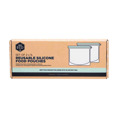 Reusable Silicone Food Pouches (2 x 1 L)