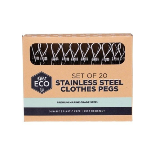 Ever Eco Stainless Steel Clothes Pegs (20 Pegs)