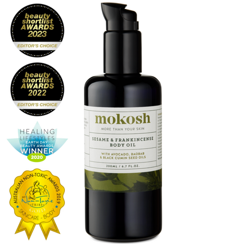 Certified Organic Sesame & Frankincense Body Oil (200 ml)