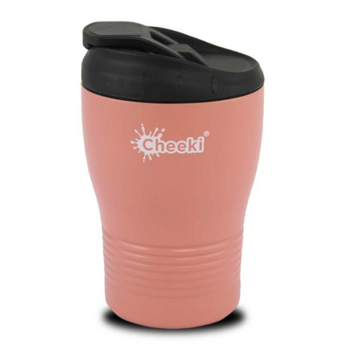 Insulated Reusable Espresso Coffee Cup Coral (240 ml)