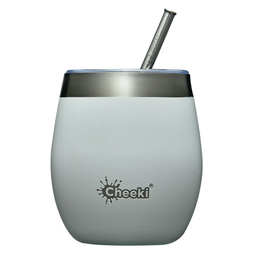 Insulated Wine Tumbler With Straw Spirit White (220 ml)
