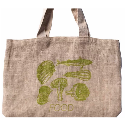 The Grocer Food Olive Reusable Jute Bag
