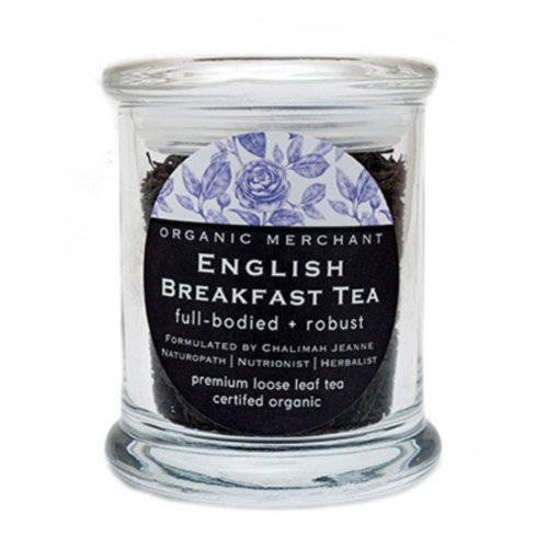 Organic Merchant Certified Organic English Breakfast Tea (Glass Jar)