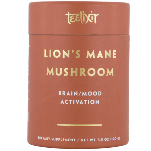 Teelixir Certified Organic Lion's Mane Mushroom For Brain & Mood Activation (100 g)