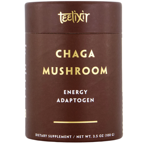 Teelixir Certified Organic Chaga Mushroom - Energy Adaptogen (100 g)
