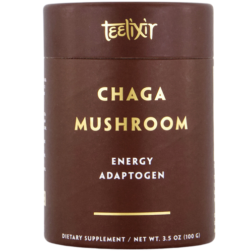 Teelixir Certified Organic Chaga Mushroom - Energy Adaptogen (100 g)