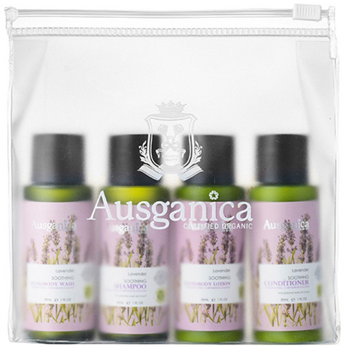 Certified Organic Lavender Hair & Body Travel Set (4 Pcs)