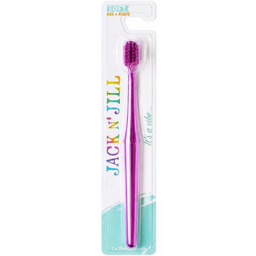 Jack N Jill Adults & Kids Toothbrush Chrome Purple (Soft)