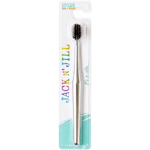 Adults & Kids Toothbrush Chrome Silver (Soft)