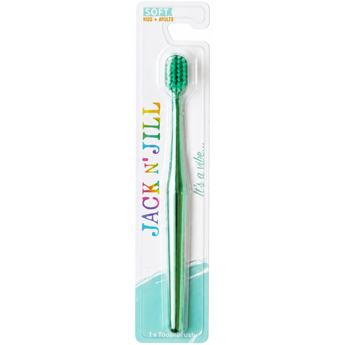 Adults & Kids Toothbrush Chrome Green (Soft)
