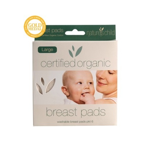 Nature's Child Organic Cotton Washable Breast Pads Large